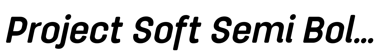 Project Soft Semi Bold Italic
